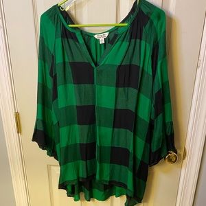 Charming Charlie (Krazy Kat) plaid tunic